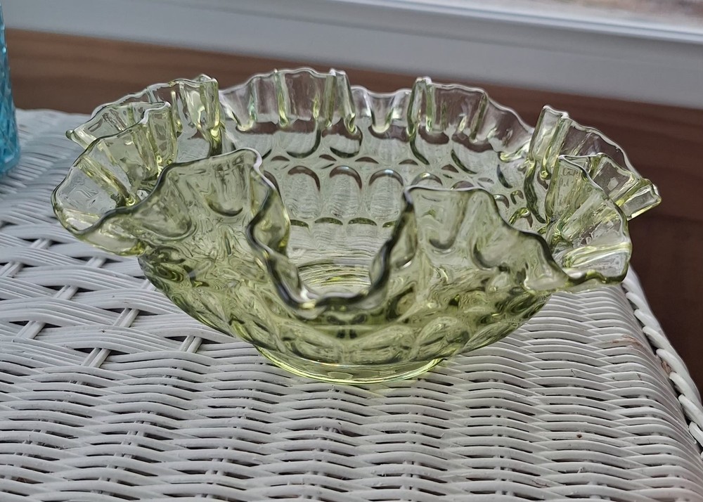 Green Fenton Dish