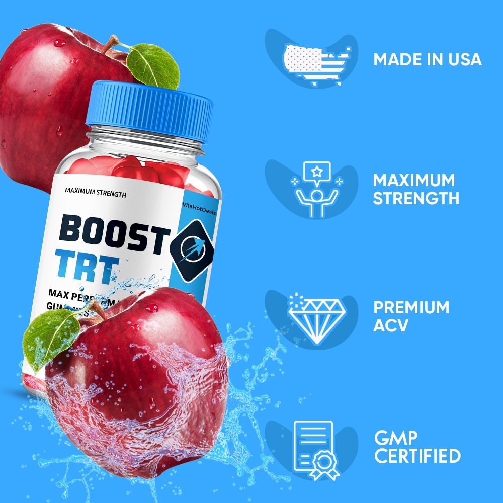 Boost TRT Gummies, Max Strength All Natural Supplement BoostTRT (1 Pack)