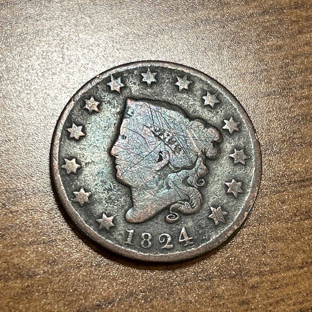 1824 Coronet Head Large Cent