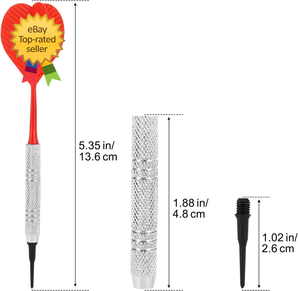Soft Tip Darts Bar Dart Plastic Tip Darts Set Attach Extra 2BA Replacement Tips