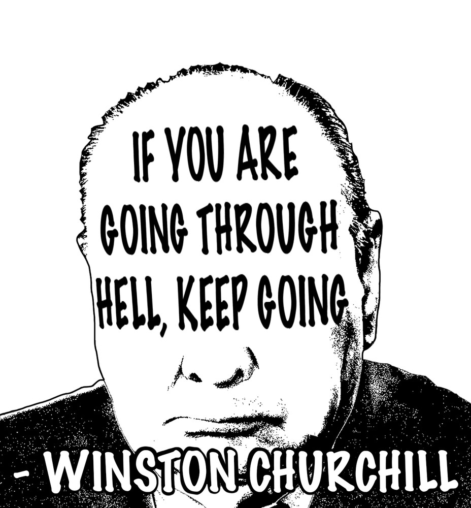 Winston Churchill Quote Sticker Collection