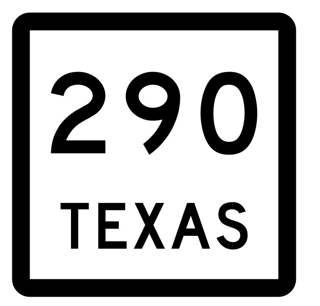 Texas State Highway 290 Sticker Decal