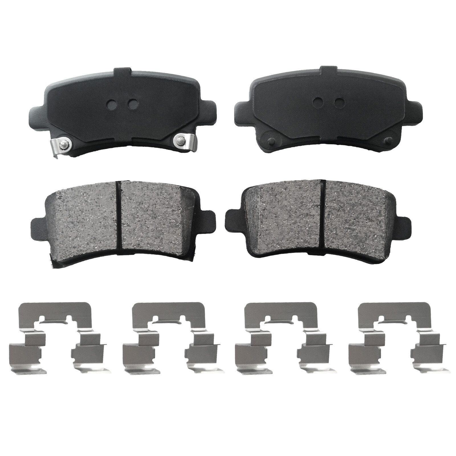 Front Rear Drilled Brake Rotors + Ceramic Brake Pads For 2014-2020 Chevy Impala