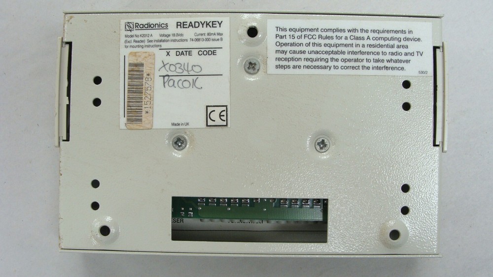 Radionics K2012A PAC One Door Wiegand Interface for Readykey Controllers