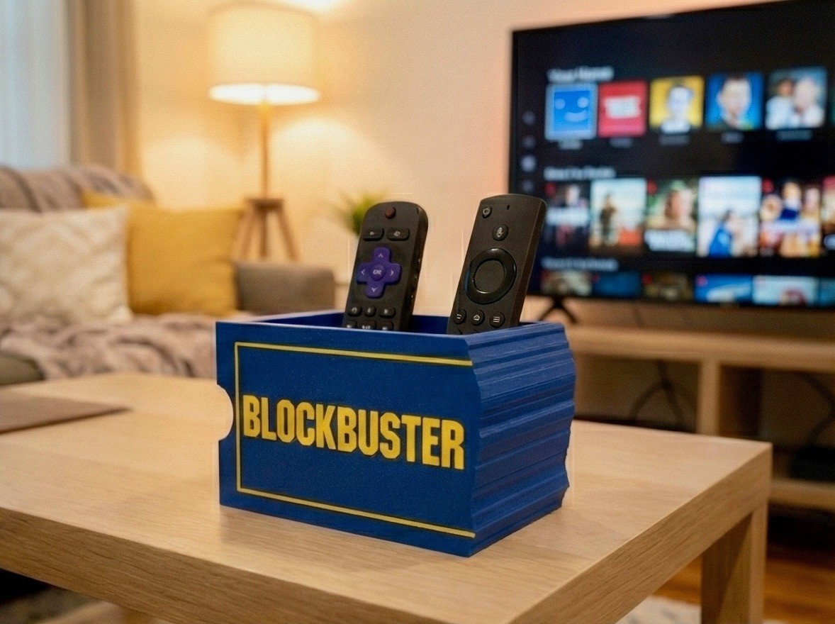 Blockbuster Retro Sign Remote Caddy