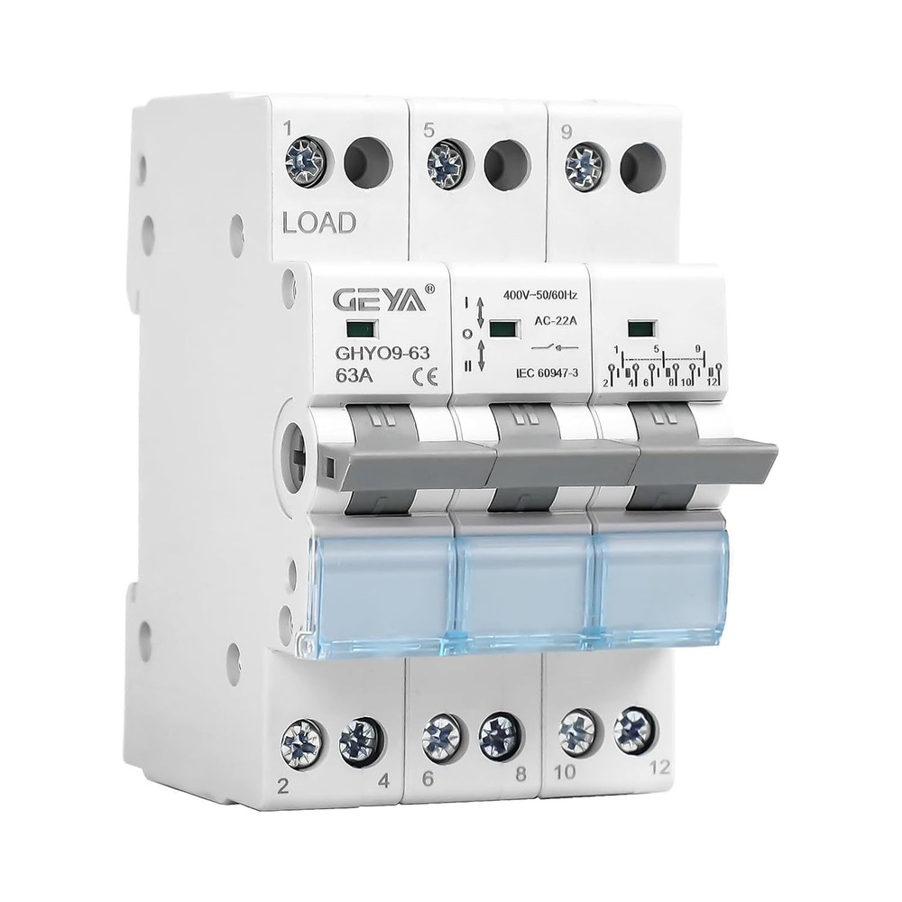 Manual Dual Power Transfer Switch for Generators and Isolation Needs