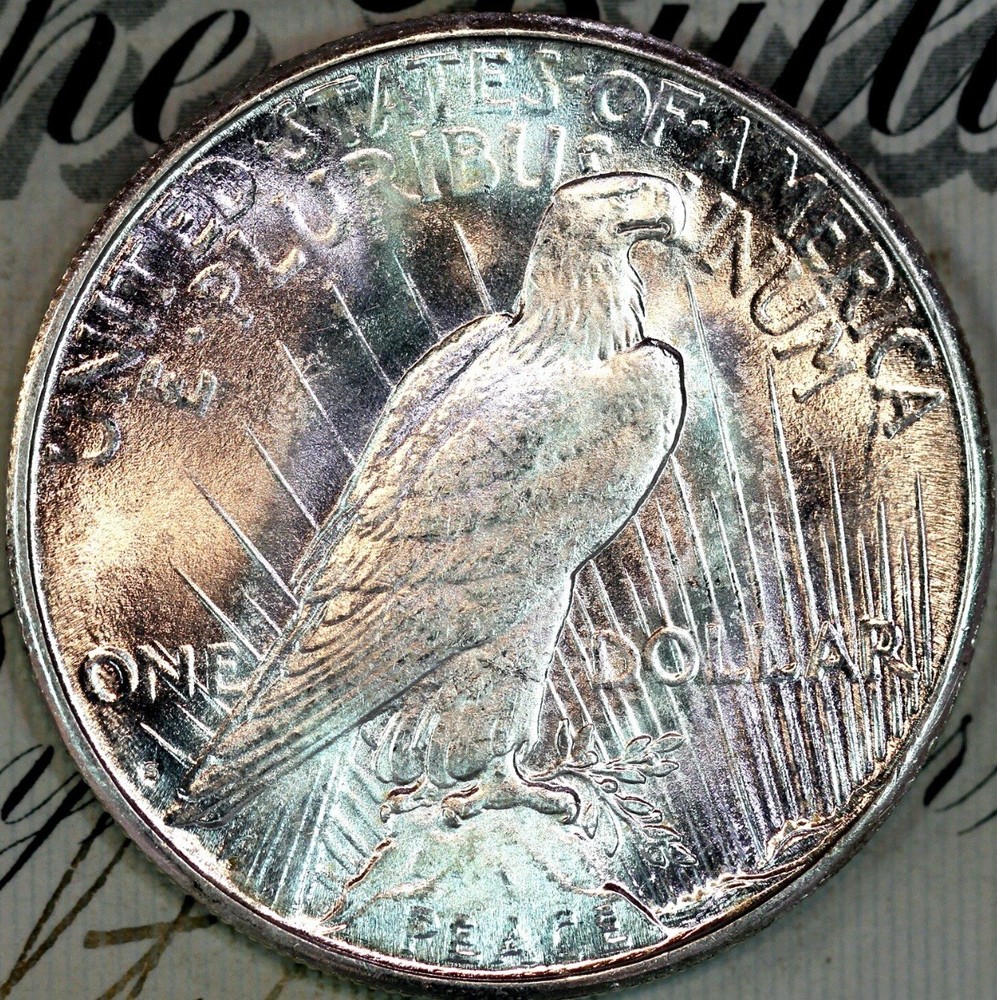 1925-S PRISTINE+ GEM BU MS PEACE SILVER DOLLAR DC84 FROM ORIGINAL COLLECTION