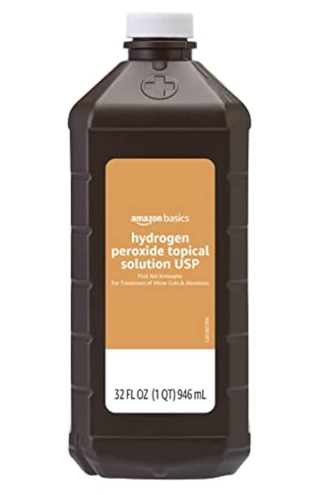 Amazon Basics Hydrogen Peroxide Topical Solution First Aid Antiseptic Treatment