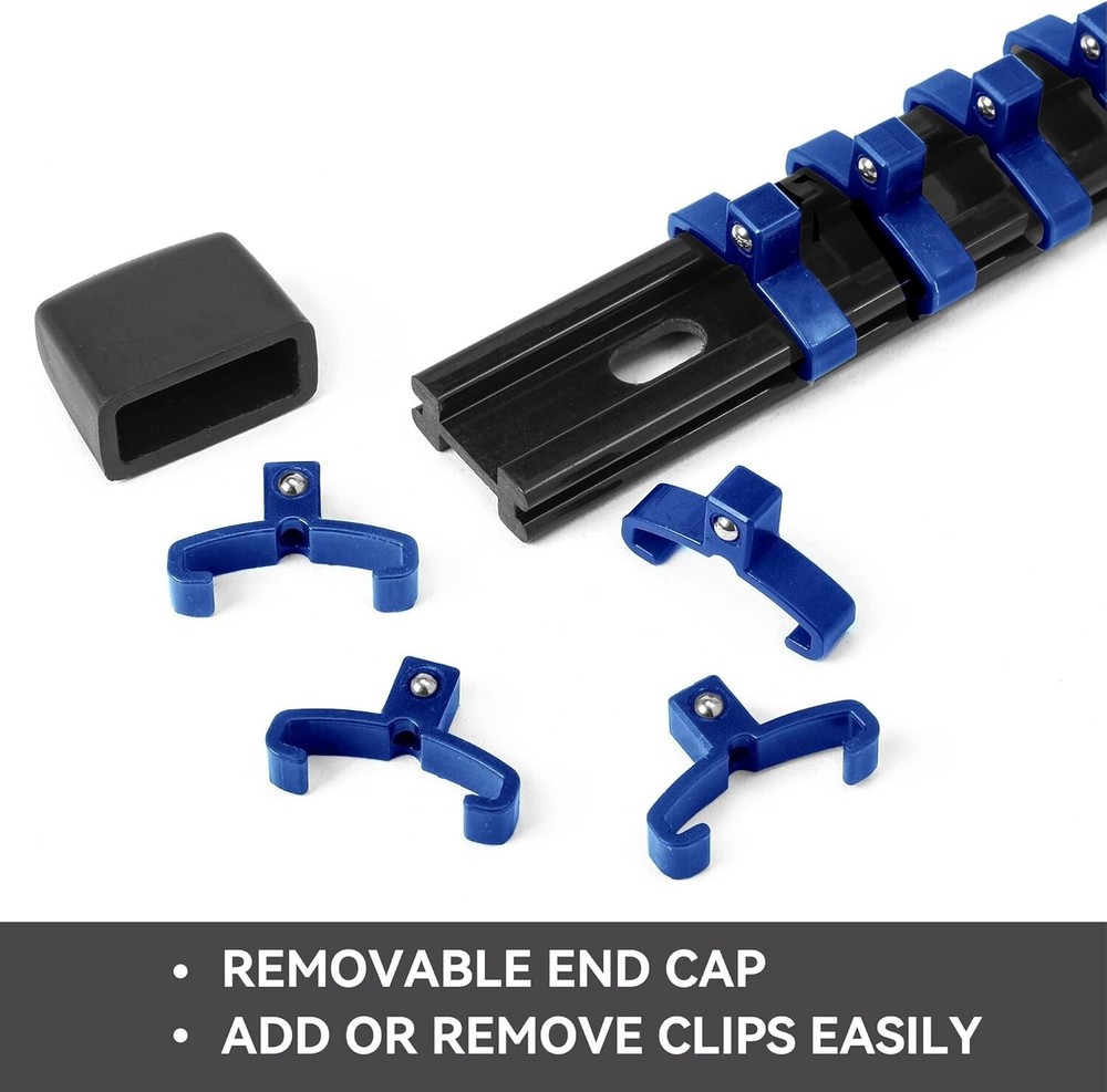 Space-Saving 30 PC Socket Organizer with Durable ABS Clips for Maximum Capacity