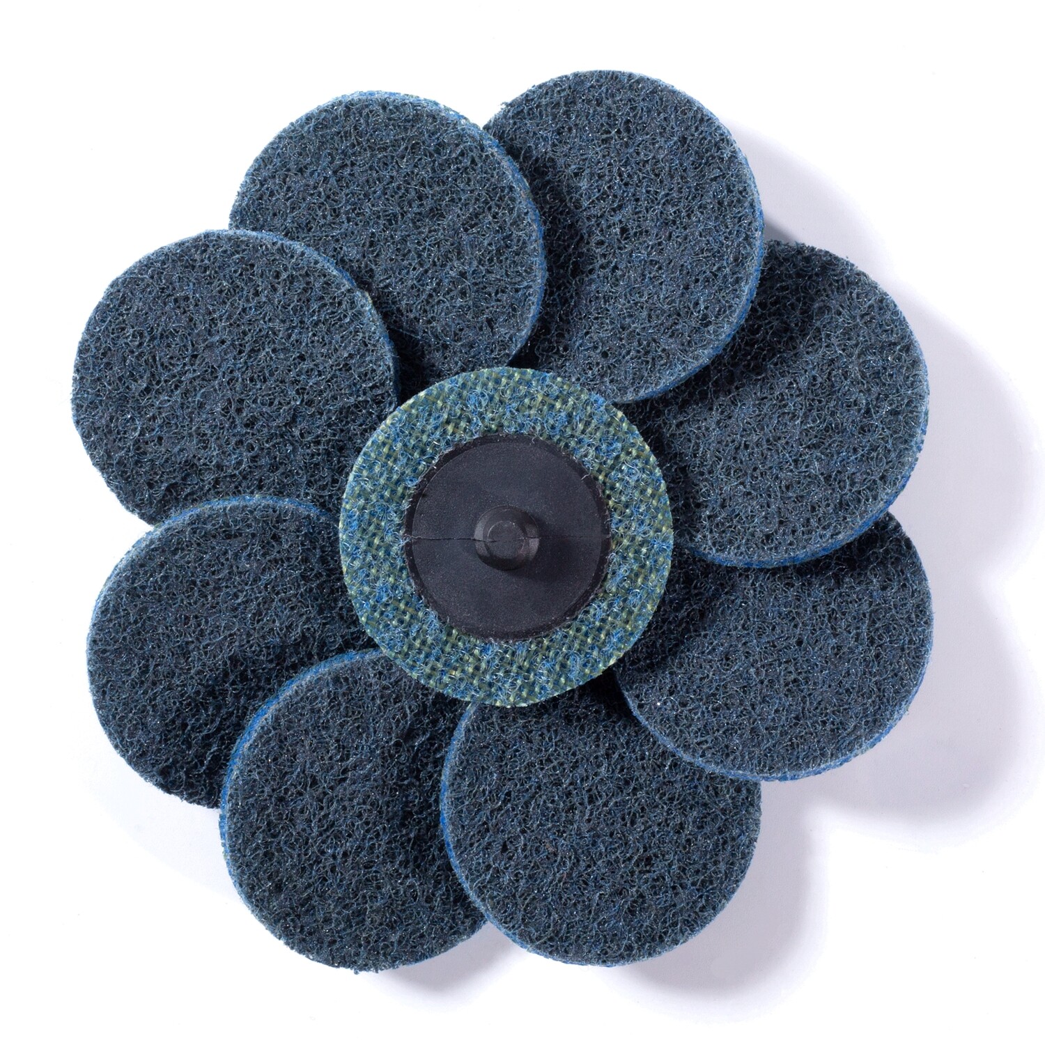 25PCS 2" Roll Lock Sanding Discs Fine Blue Quick Change Discs polishing