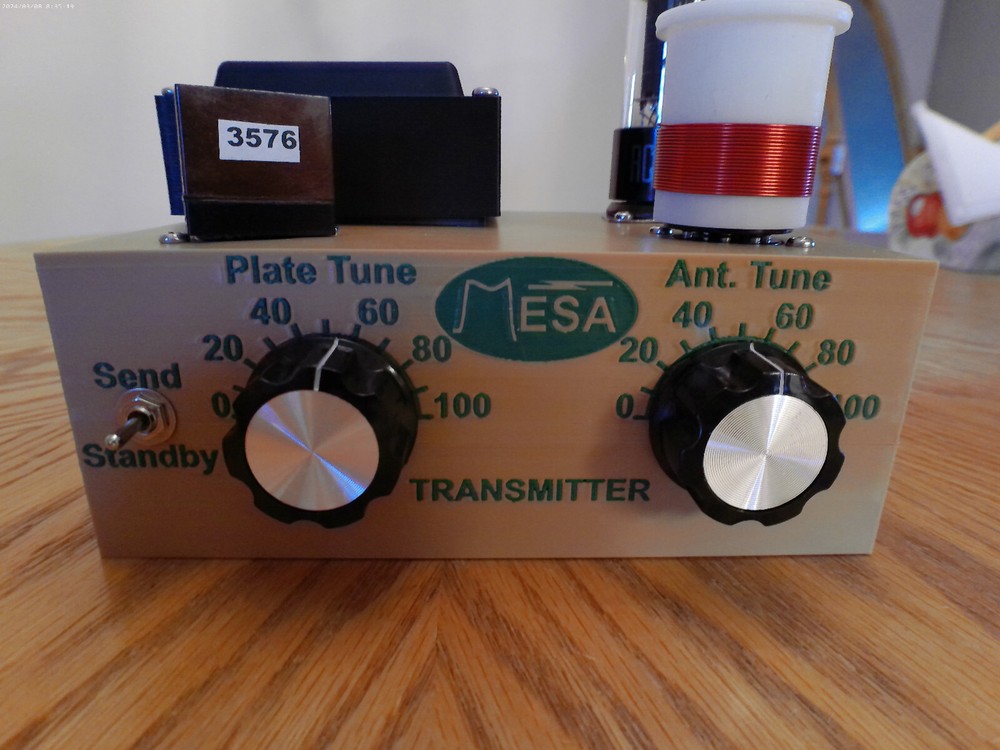 Portable 12V6GT CW TRANSMITTER 80/40 Meters (12 VOLTS DC)