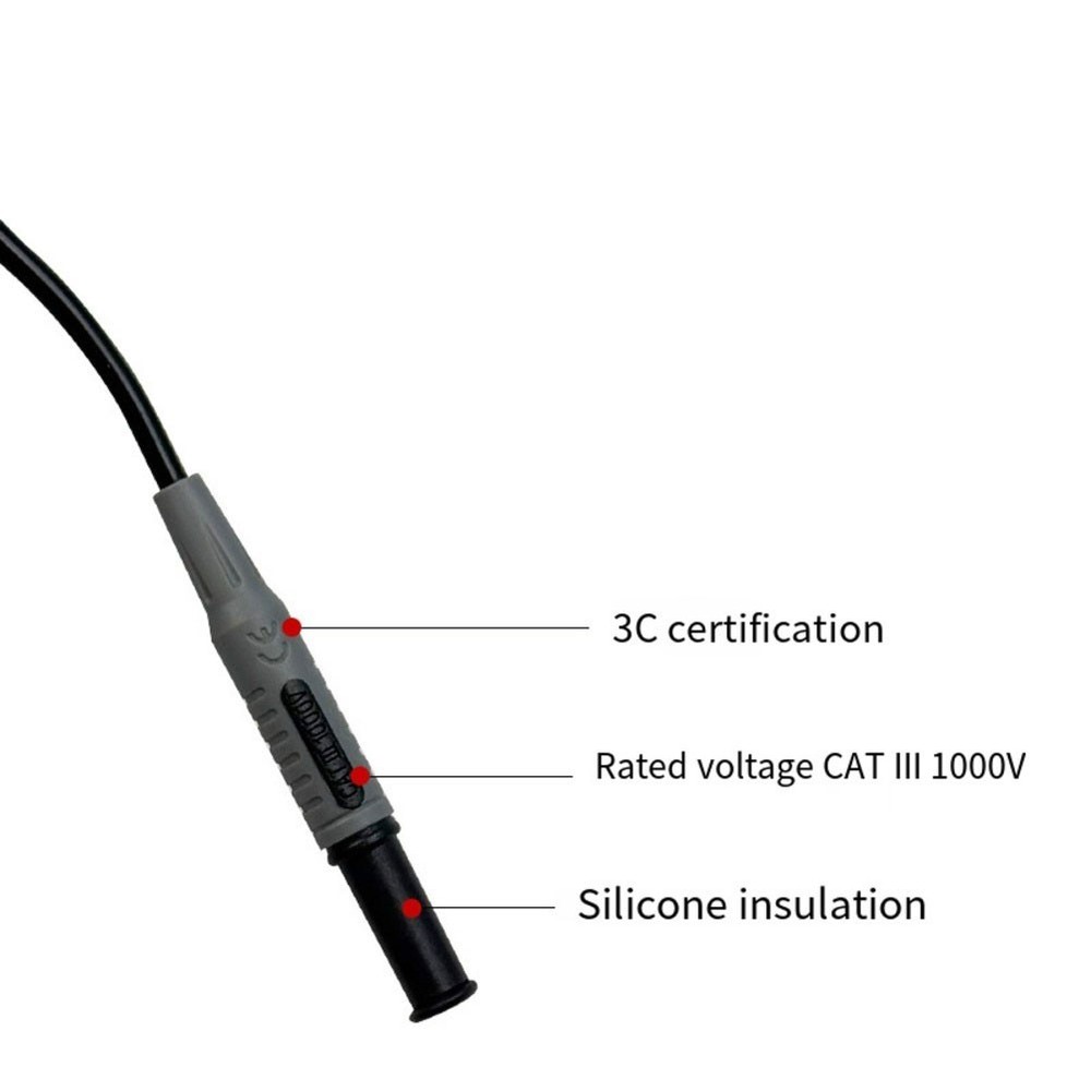 Flexible Power Test Line with Soft Silicone Cable and Double Connectors