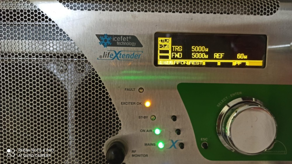 Broadcast Prof 5000w 5Kw ELENOS FM StereoTransmitter Wide Band 88/108 Mhz SLIM
