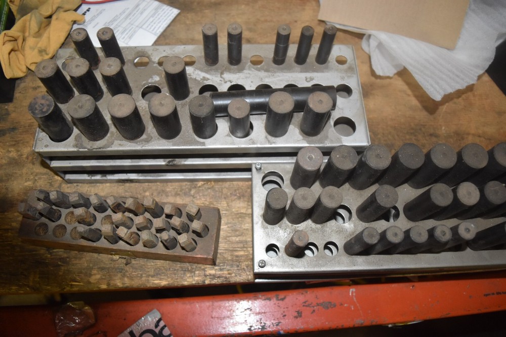42 USED LARGE TRANFER PUNCHES