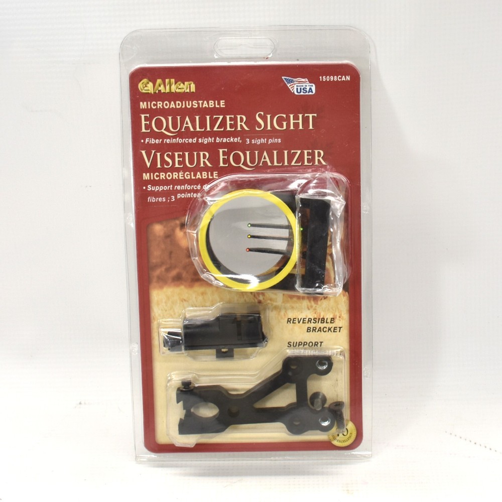 Allen Equalizer Bow Sight 3 fiber optic sight pins 15098CAN
