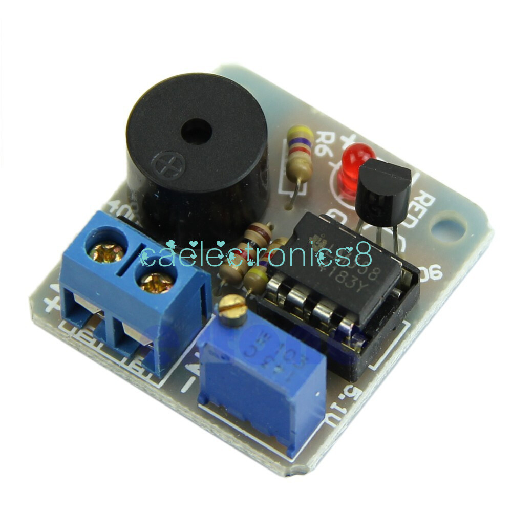 12V Accumulator Sound Light Alarm Buzzer Prevent Over Discharge Controller