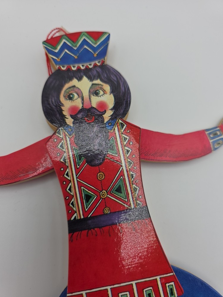 Vintage 1987 Terrie Floyd Wooden Dancing Pull String Jumping Jack Puppet