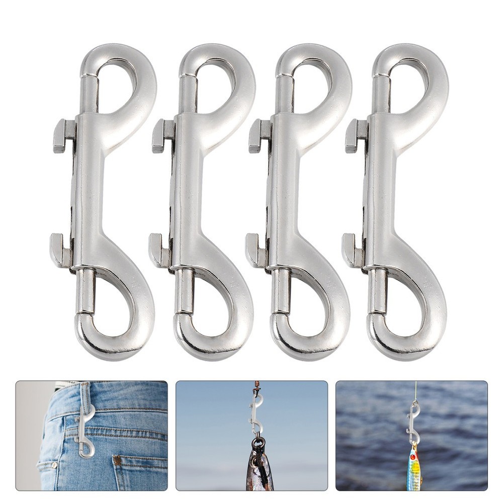Heavy Duty Double Ended Trigger Hook Clips 4 Pcs for Various Uses