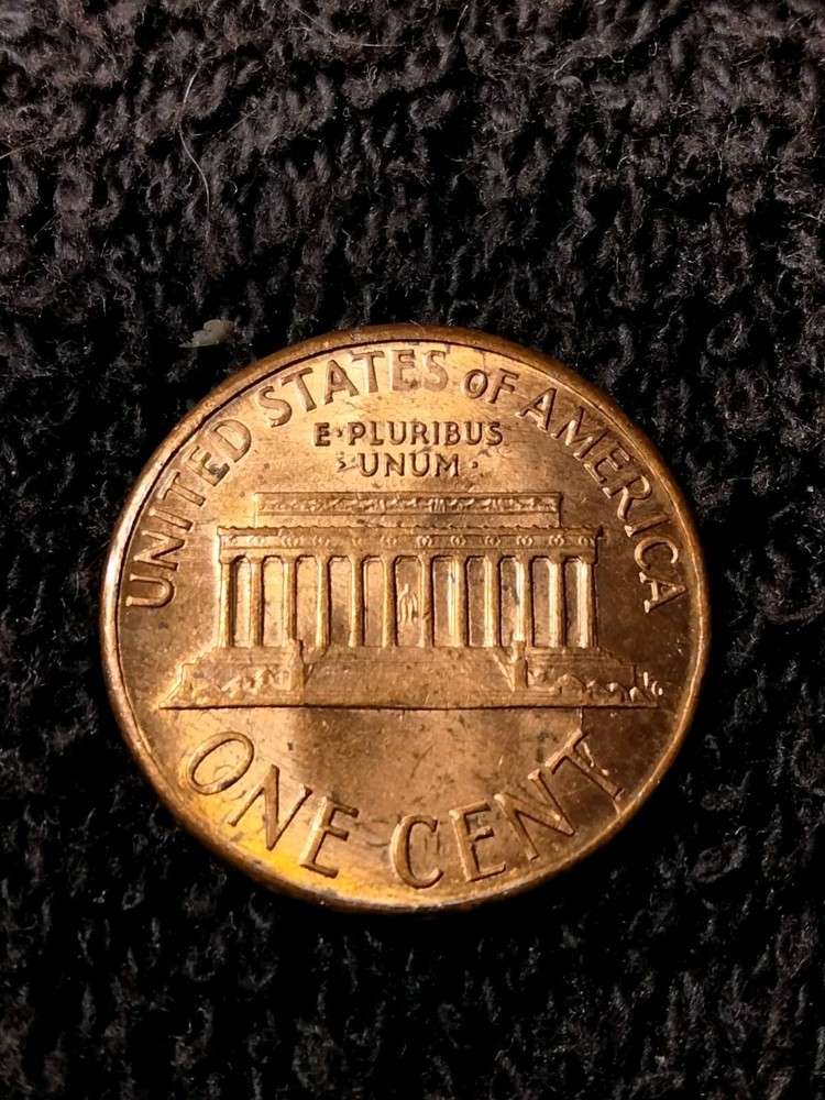 1987 P Lincoln Memorial Cent Misaligned Die And Die Break Errors