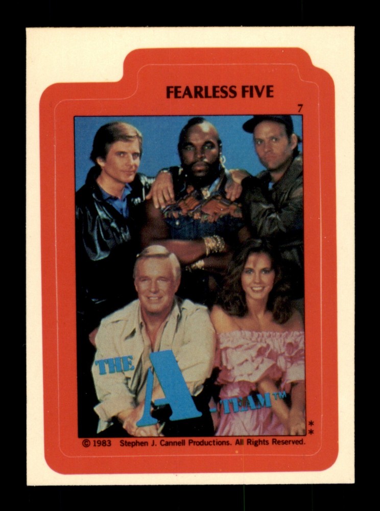 1983 TOPPS A-TEAM BASE SET & STICKERS / SEE DROP DOWN MENU