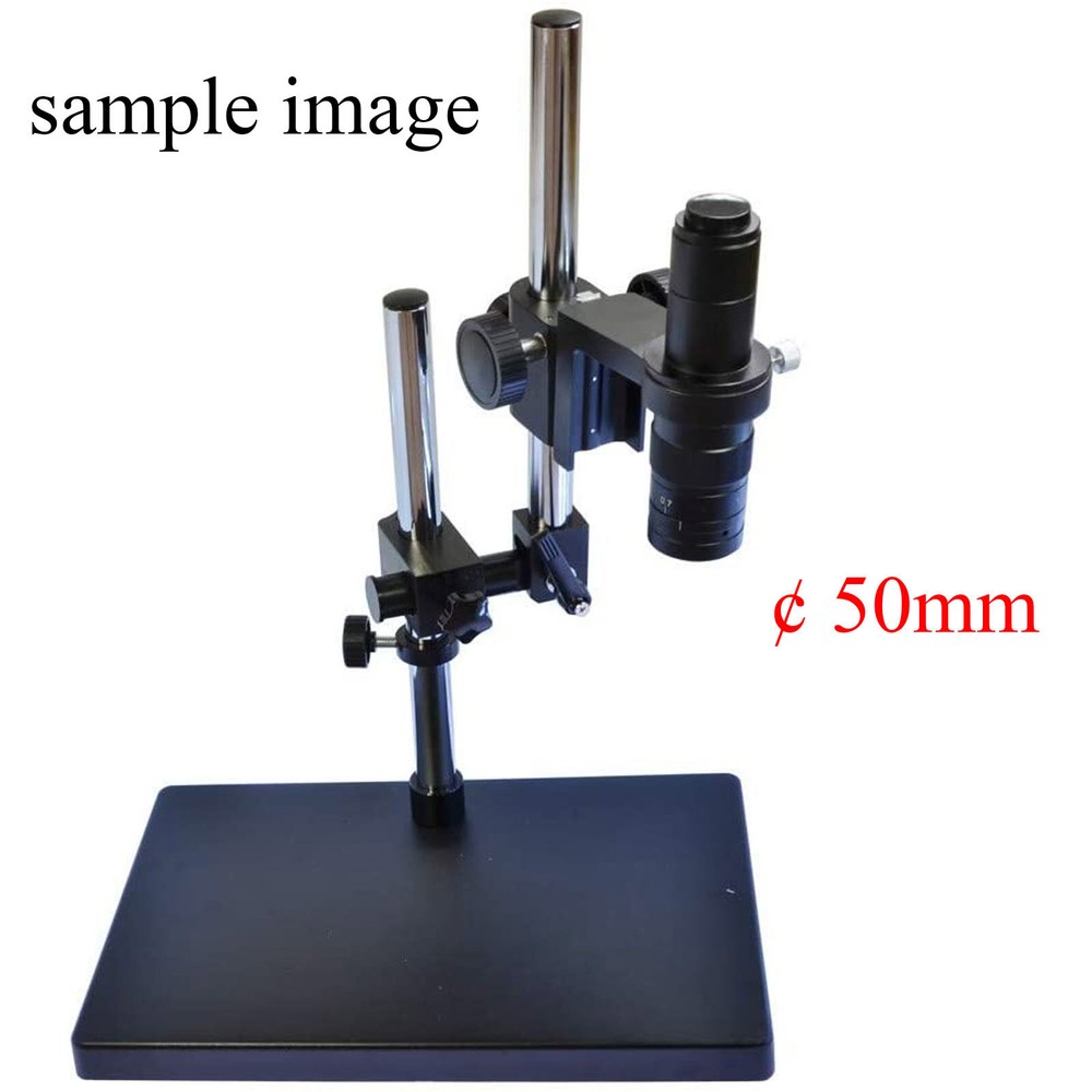 Adjustable Microscope Boom Stand Large Stereo Arm Table Stand Holder 50mm Ring