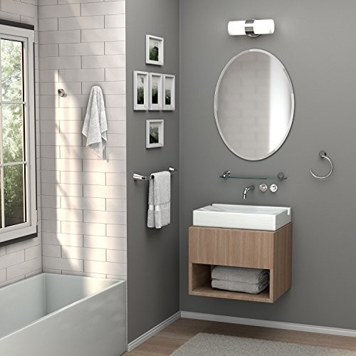Beveled Easy Mount Mirror, 26.5" H x 19.5" W, Silver