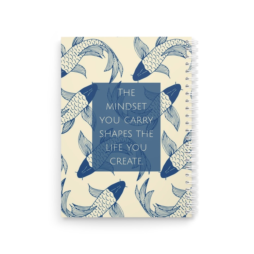 Blue Coy Fish Spiral Notebook | Mindful Journaling