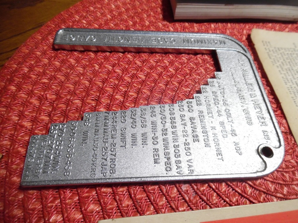 Case Length Gauge McKillen & Heyer Ohio Reloading W/Paper NOS MUZZLELOADING BOOK