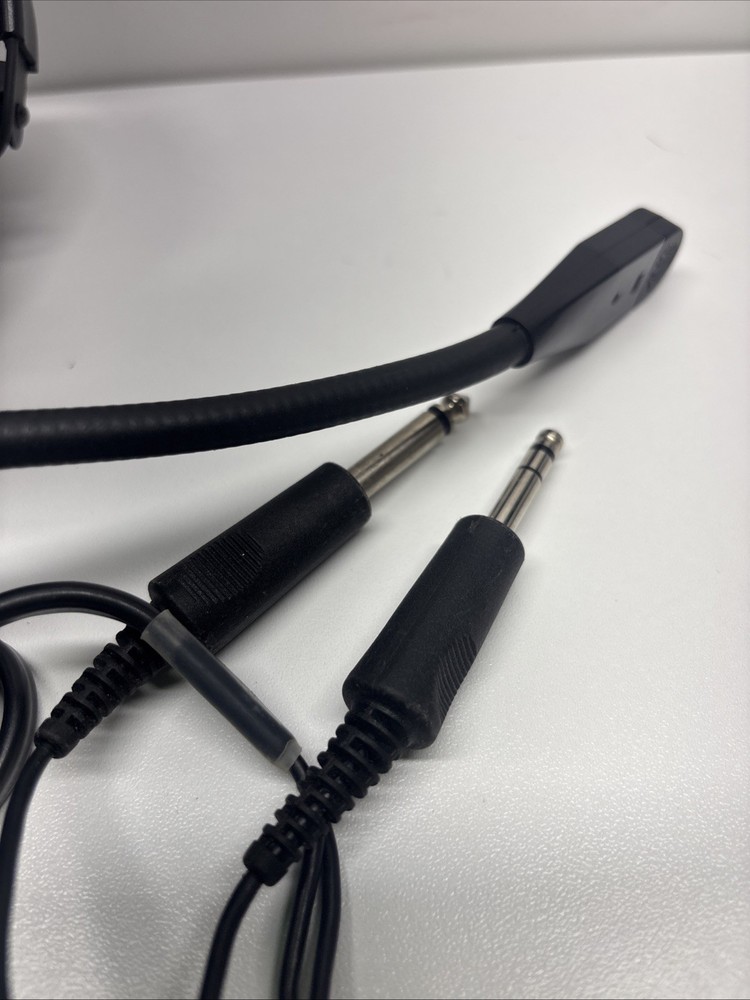 Echelon Telex Aviation Headset Dual Plug Tested Working