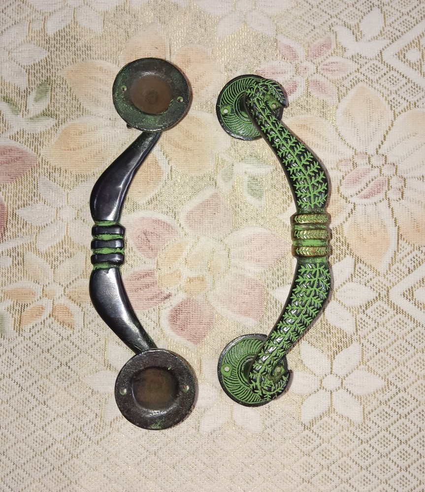 Bow & Arrow Design Door Handle Pair Brass Elegant Object Office Door Pull CA544