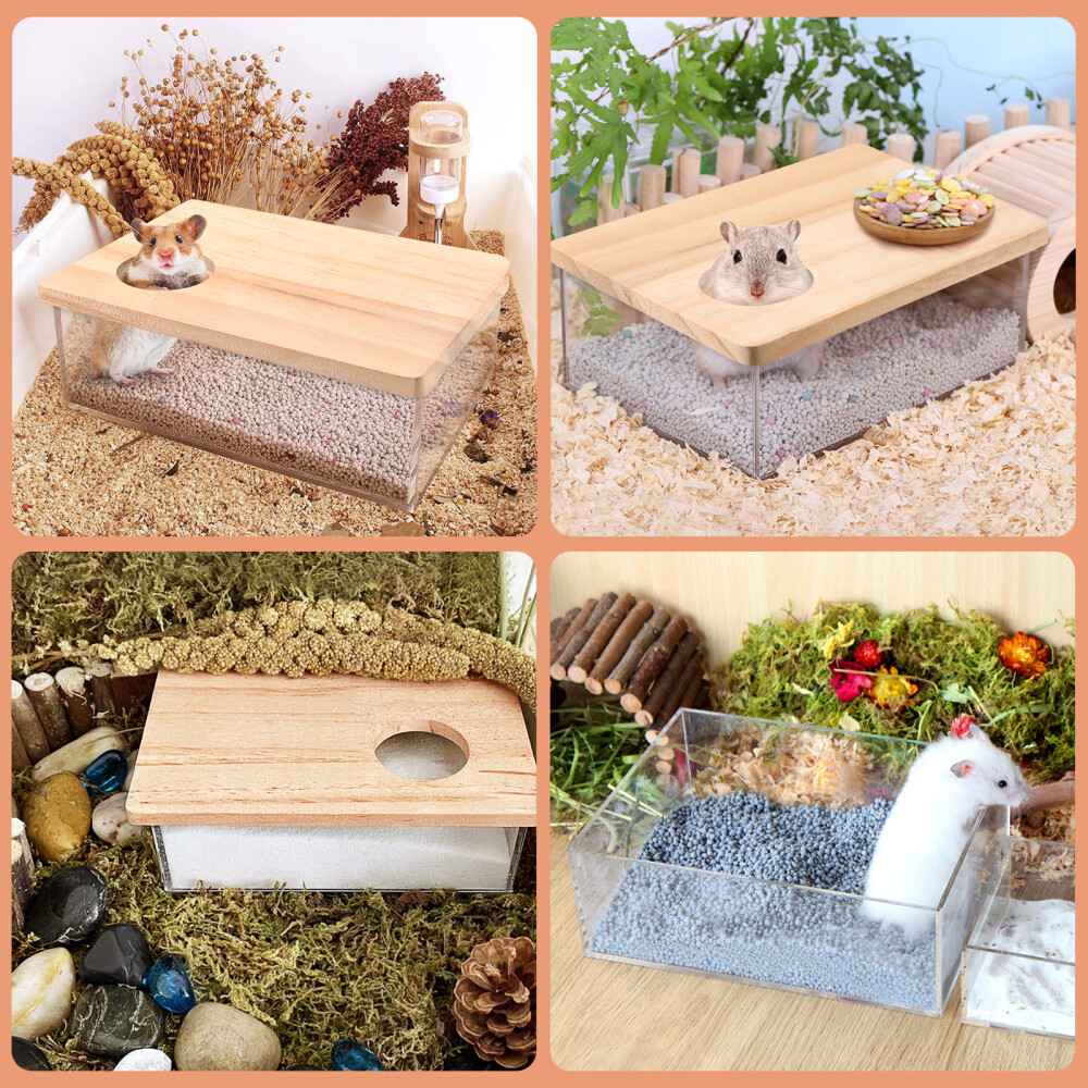 1PC Practical Hamster Bath Hamster Bath Sand Bath Hamster Sand