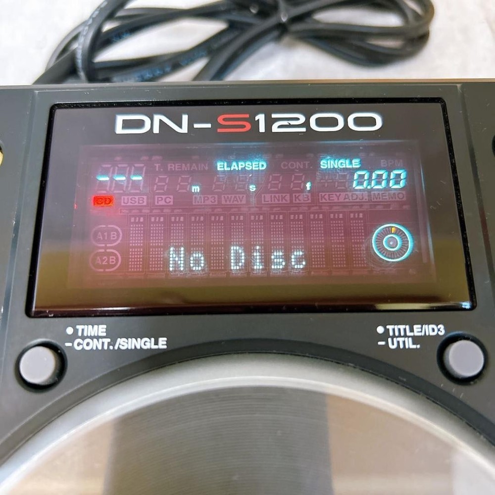 Denon DJ DN-S1200 single Portable CD/MP3 USB Player MIDI Controller #0004