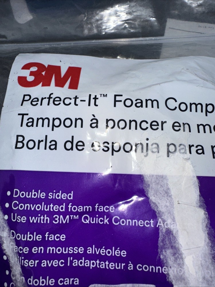 3M Perfect-It Foam Compounding Pad 33284 6” Hook & Loop Polishing Buffing