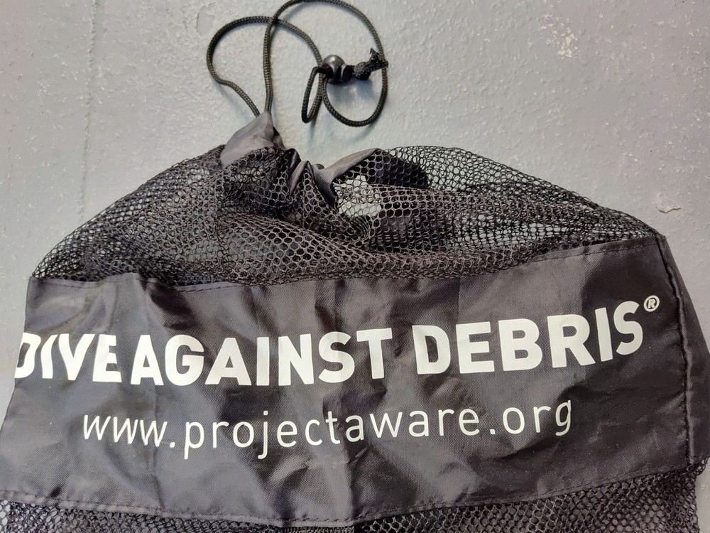Dive Against Debris Project Aware Mesh Bag with Drawstring Opening