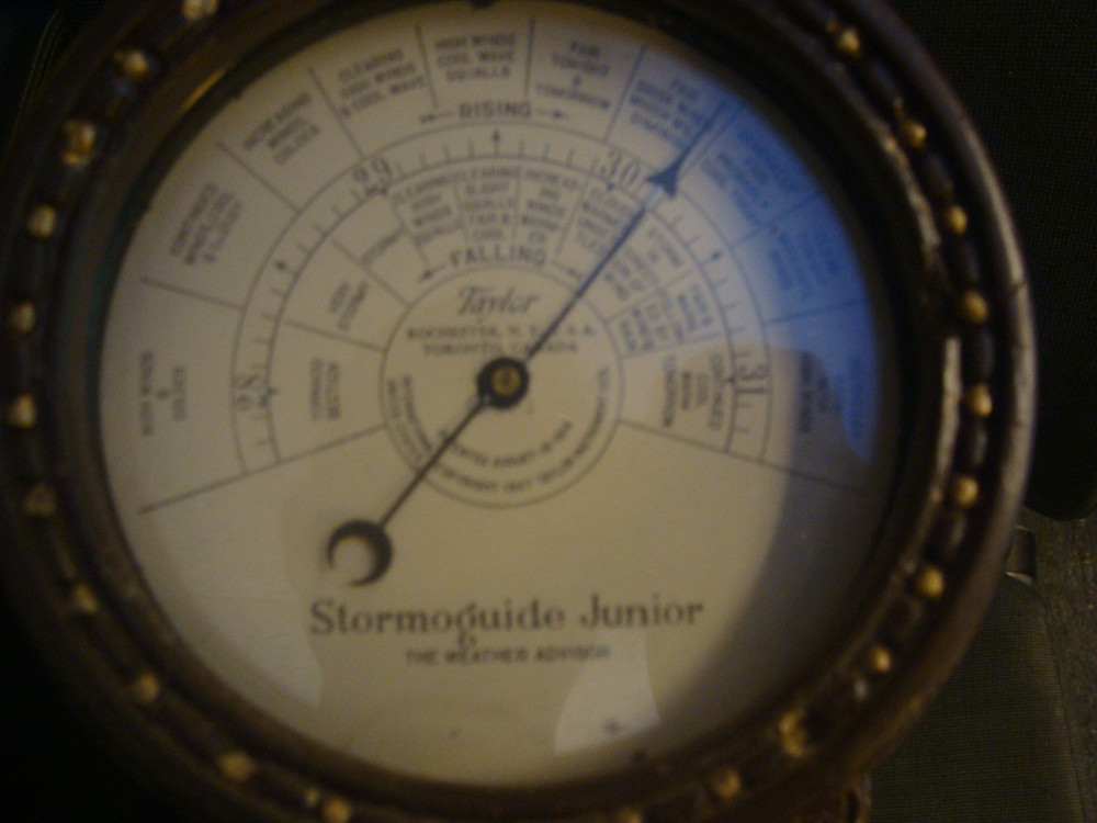 taylor stormoguide junior 1927 barometer (as is) read description