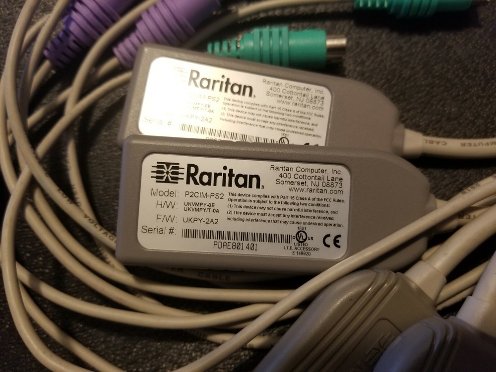 Raritan P2CIM-PS2 Paragon II KVM Switch Computer Interface Module CIM Cable