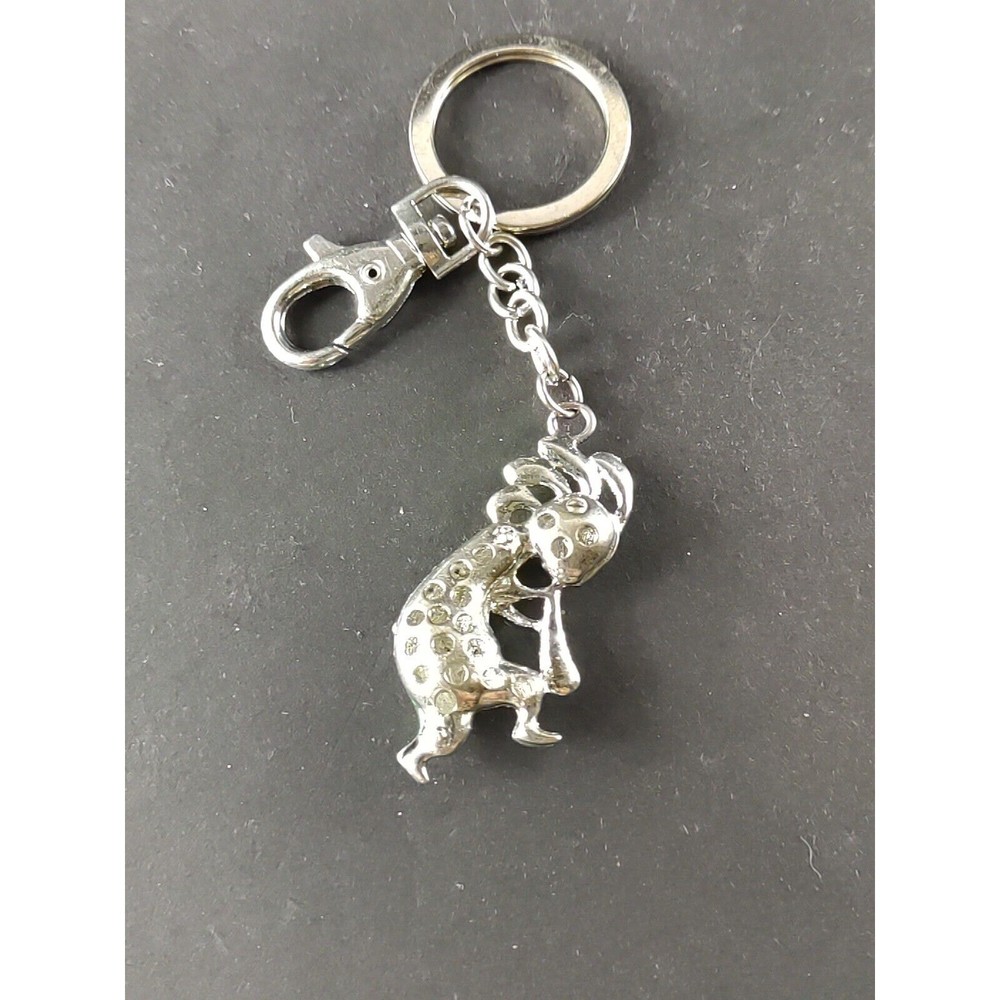 Katchina Doll Rhinestone Keychain Flute