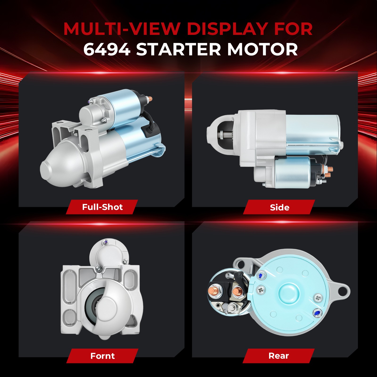 6494 Starter For Chevrolet Silverado 5.3L C15002004-2008 89018123 410-12257