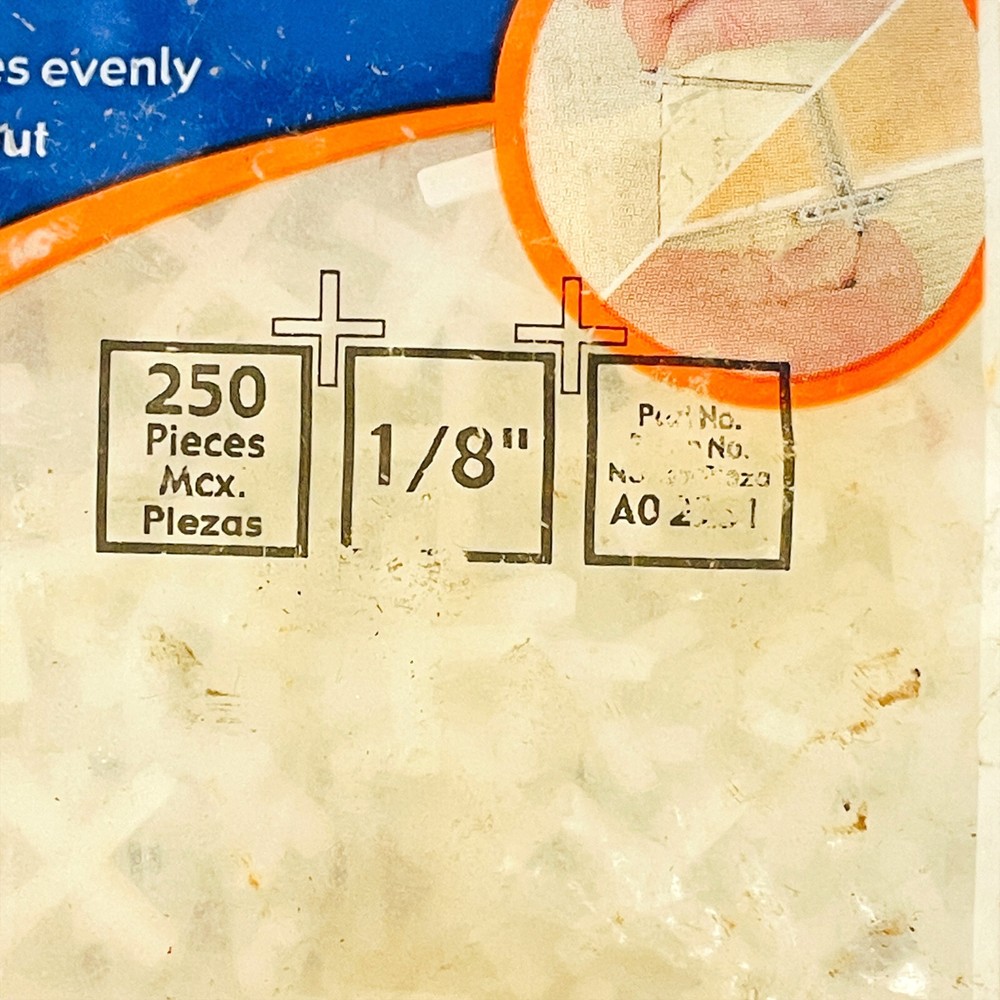 250 Pcs Vitrex Tile Spacers 1/8 in