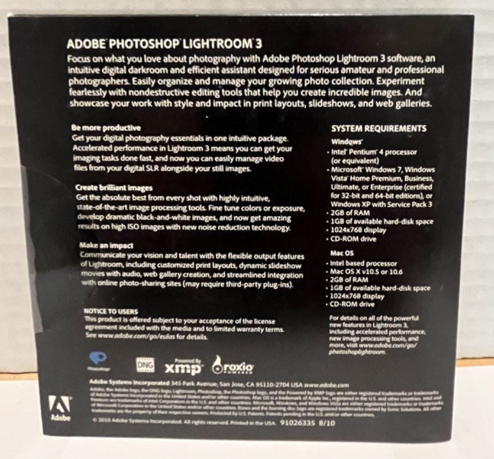 Adobe Photoshop Elements 9 & Premiere Elements 9 Bundle PC/Mac Complete w/ Seria