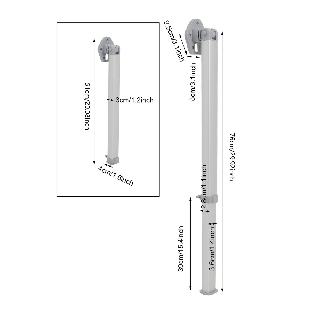 Sturdy Height Adjustable Table Leg Height Adjustable Foldable Table Support