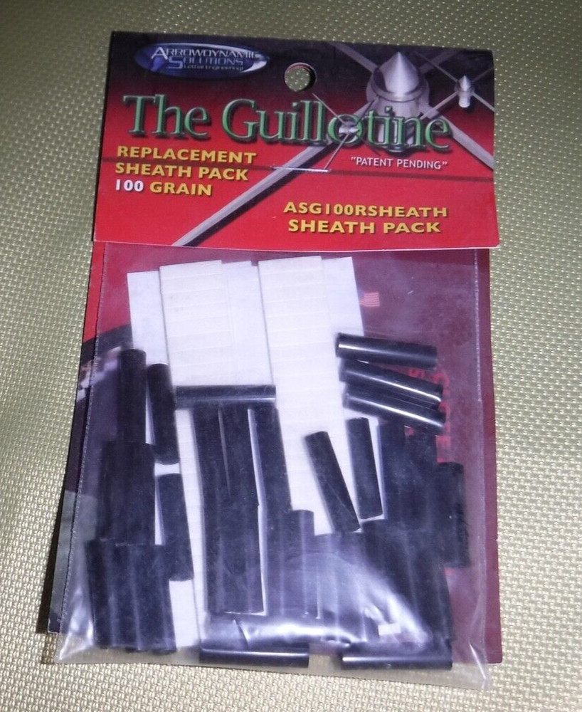 THE GUILLOTINE REPLACEMENT SHEATH PACK 100 GRAIN BY ARROWDYNAMIC