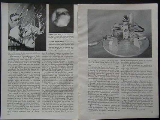 Life on Mars - Unknown Menace: Outer Space Germs 1962