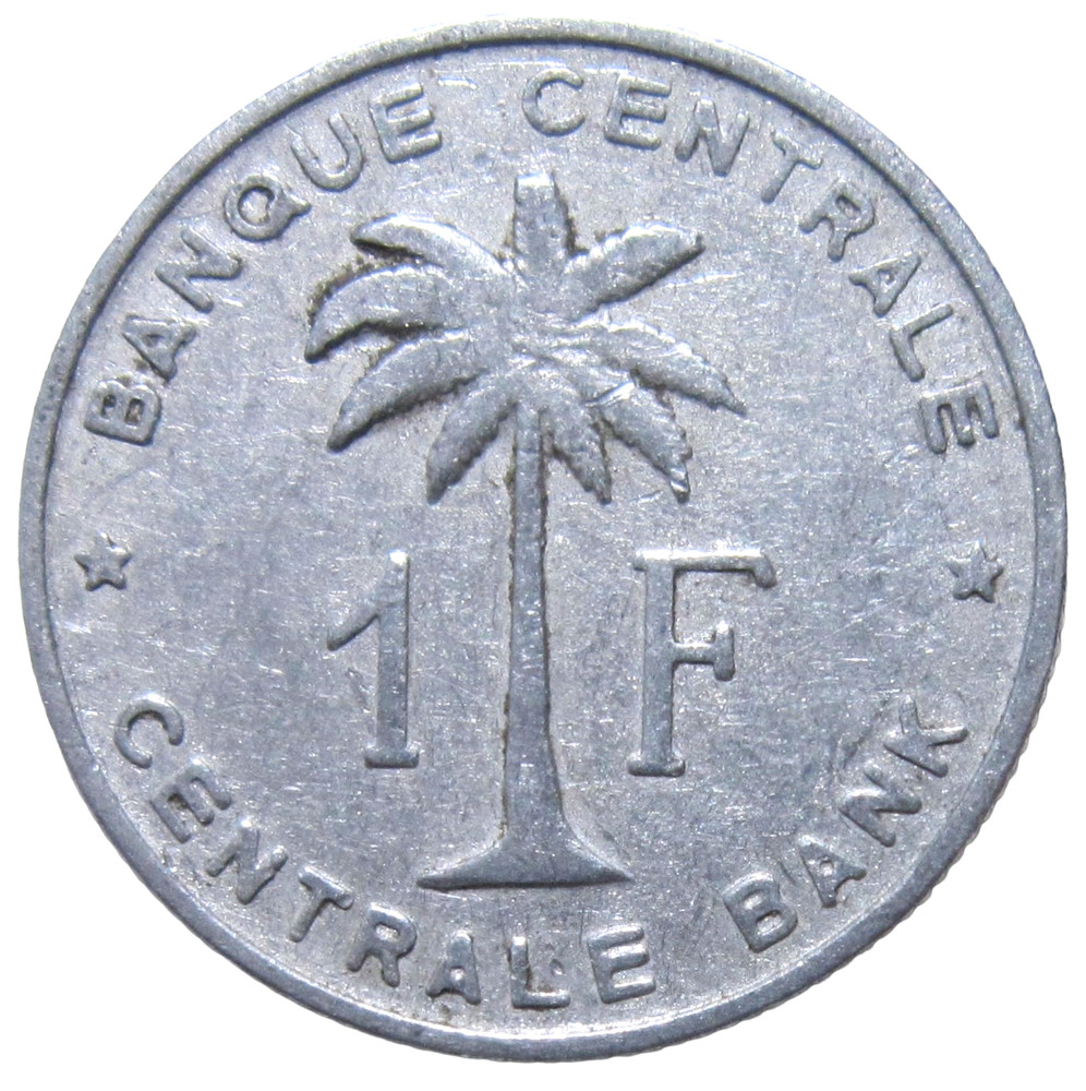 BELGIAN CONGO. 1 FRANC, 1960.