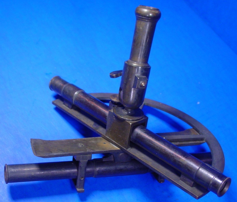 Circa 1890 likely French Double Scope Surveying Graphometer