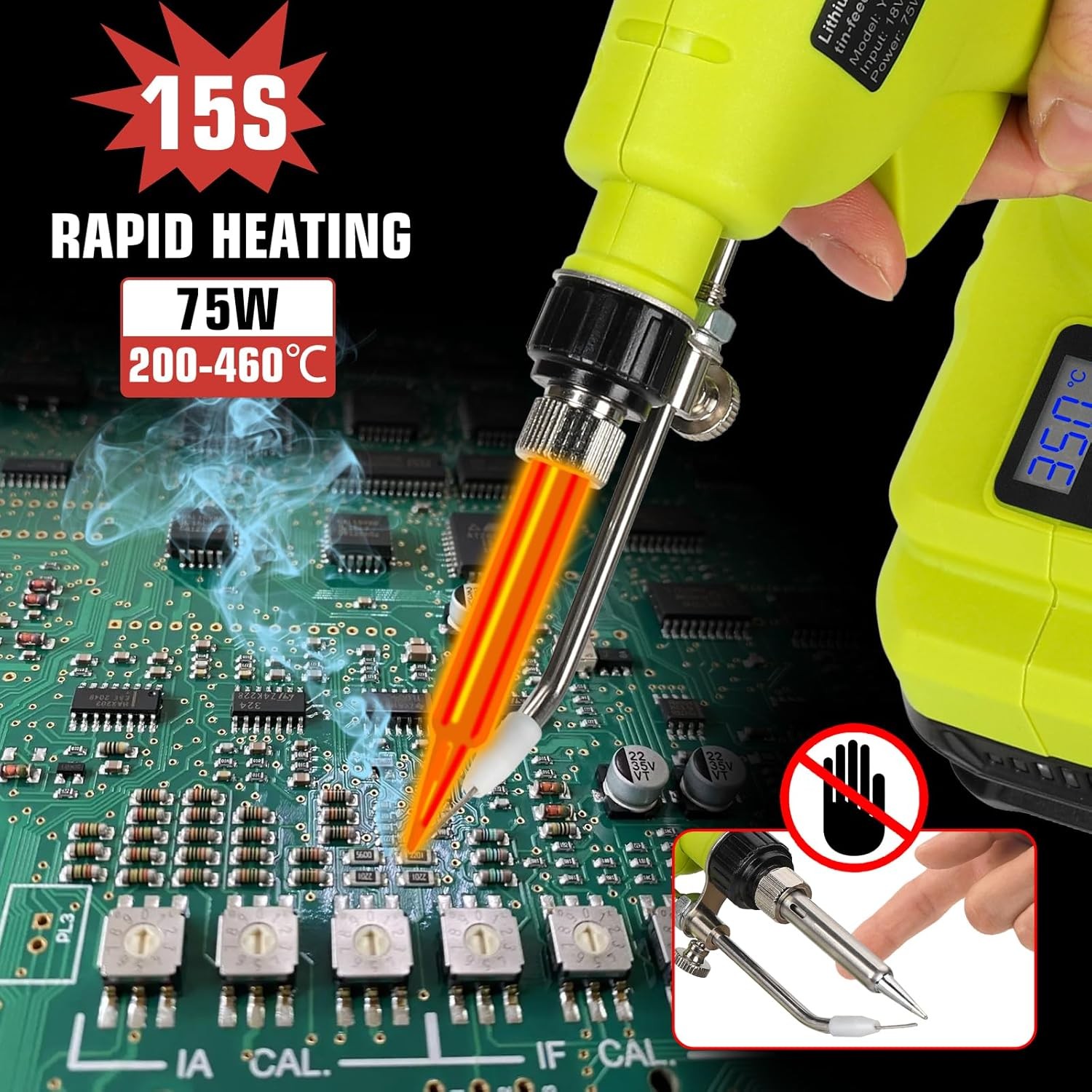 Cordless Soldering Iron Kit Multifunction Welding Tools for Ryobi 18V Battery US