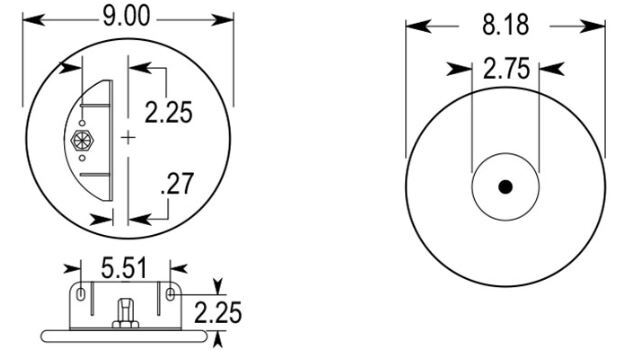 4 x Air Spring Bag for Kenworth Trucks Replaces K-303-22, W01-358-9622, 1R11-221