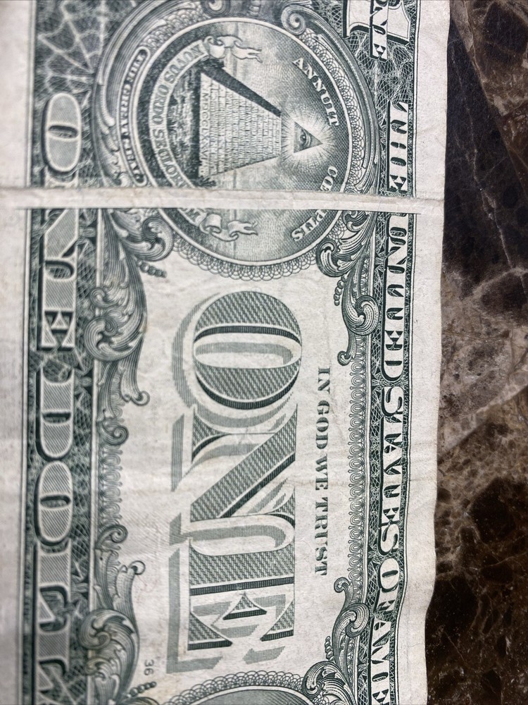 Error Notes Inking Offset Dollar Bill