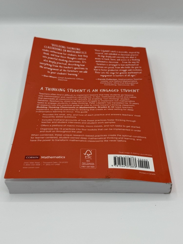 Corwin Mathematics Ser.: Building Thinking Classrooms in Mathematics, Grades...