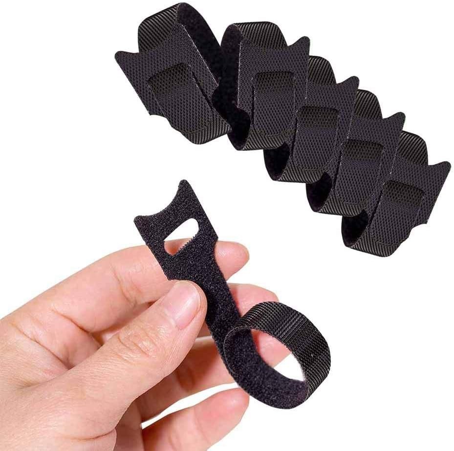 Durable 6-Inch Microfiber Cable Ties - 100PCS Hook & Loop for Smart Organization